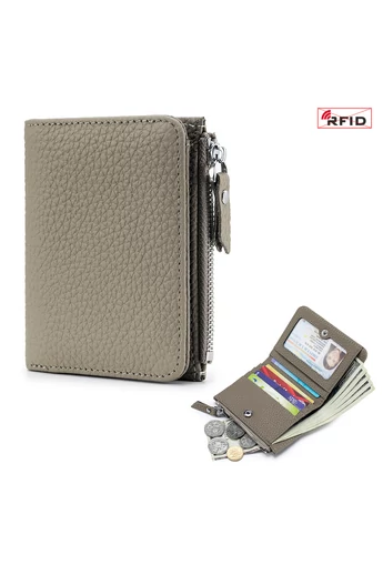  Portfel damski Bonluo Clay Color Mini ze skóry naturalnej (11*9*2 cm)