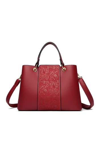  Elegancka czerwona torba na ramię z PU z wieloma przegródkami 29*13*22 cm