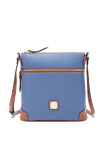 Jasnoniebieska torebka na ramię z PU z wieloma kieszeniami i regulowanym paskiem 24*25*10 cm