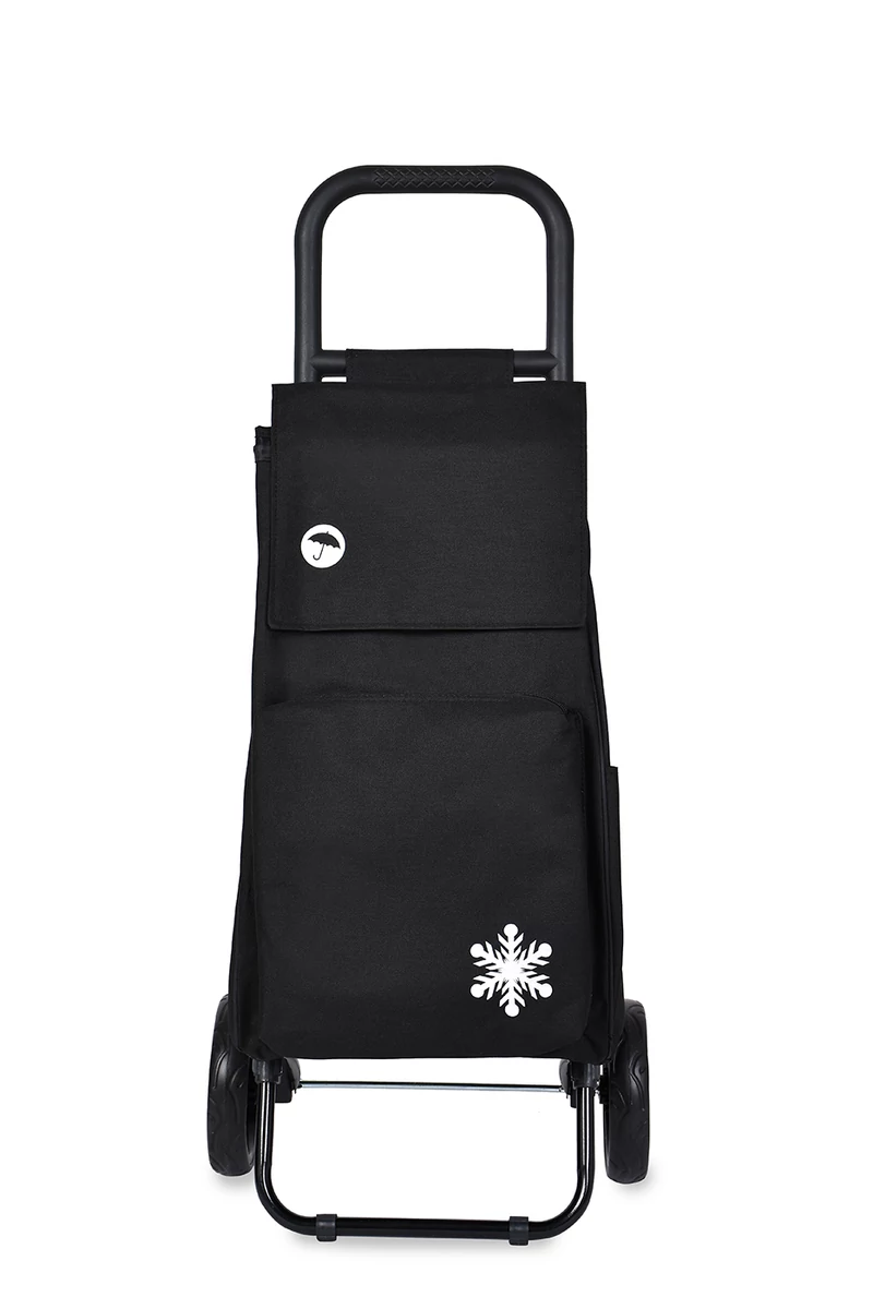 Wózek zakupowy Bonluo Black z kieszenią termiczną, wymiary 97*42*33 cm